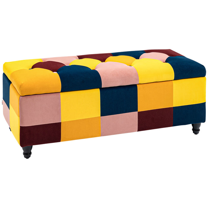 114 x 47 x 47cm Velvet Storage Ottoman