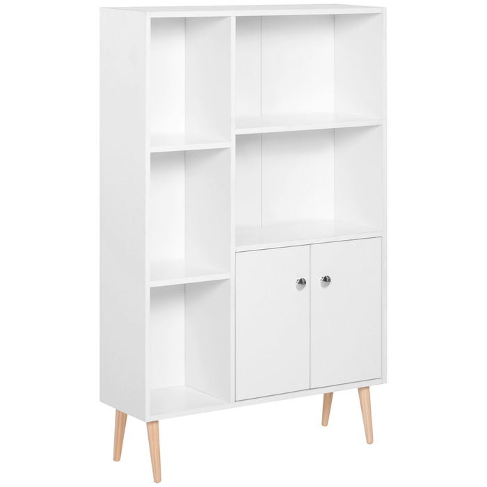 Open Bookcase Storage Cabinet Shelves Unit Free Standing