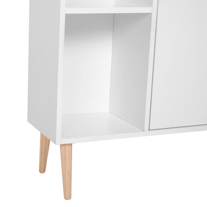 Open Bookcase Storage Cabinet Shelves Unit Free Standing