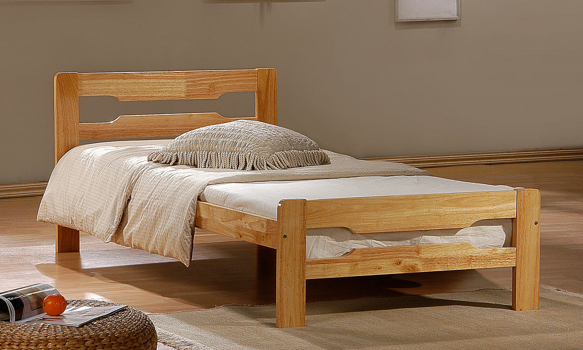 Amelia Solid Wood Single Bed White