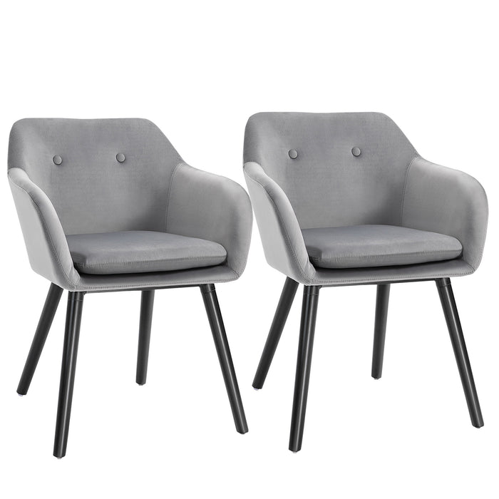 Dining Chairs Set of 2 Modern Upholstered Fabric