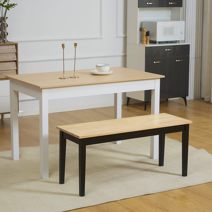 102 cm Wood Dining Bench for 2 People