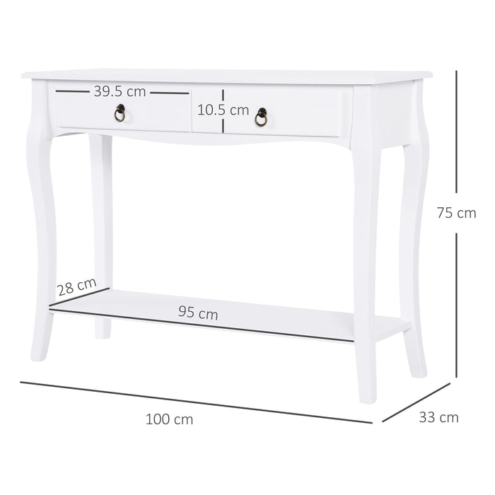 Console Table Modern Sofa Side Desk with Storage