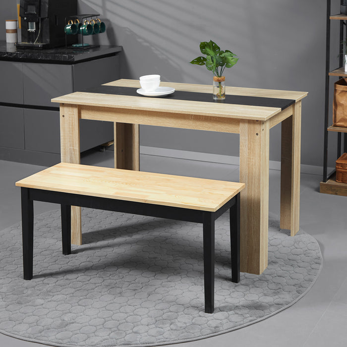 102 cm Wood Dining Bench for 2 People