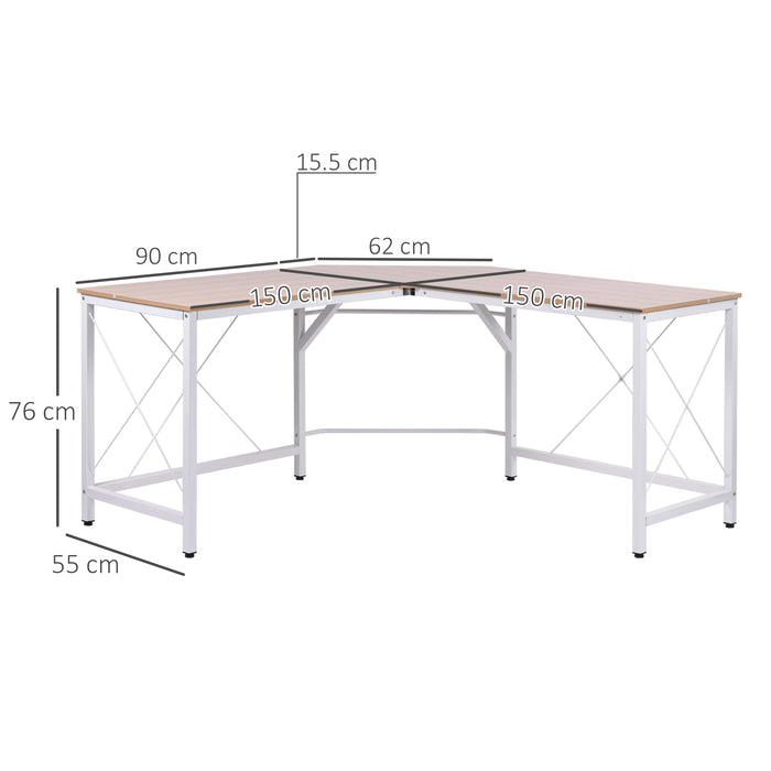 Corner Gaming Desk L-Shape Computer PC Workstation Home