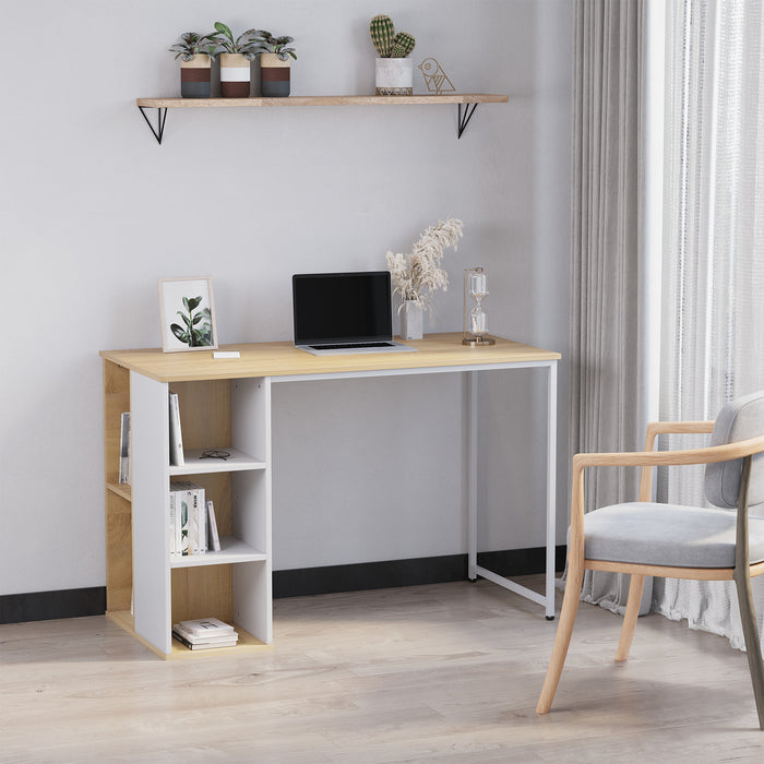 Home Office Computer Desk with Storage Shelves Study