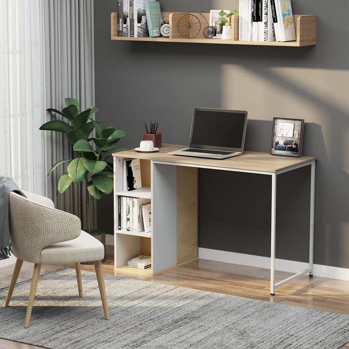 Home Office Computer Desk with Storage Shelves Study