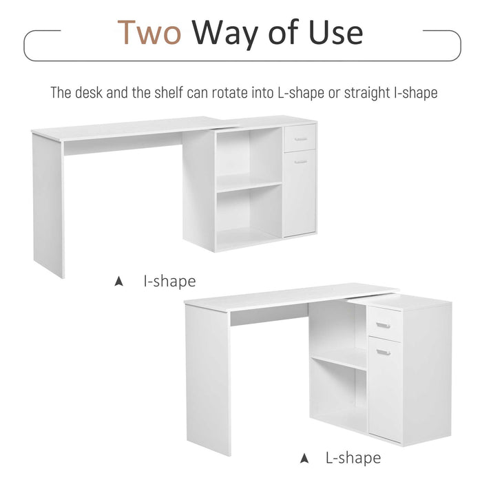 L-Shaped corner computer desk Table Study Table PC