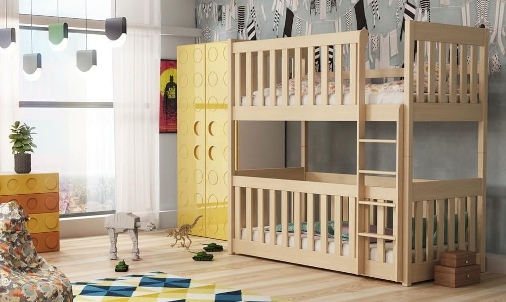 Wooden Bunk Bed Konrad with Cot Bed