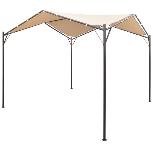 Gazebo Pavilion Tent Canopy 3x3 m Steel Beige.