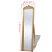 Free-Standing Mirror Baroque Style 160x40 cm Gold.