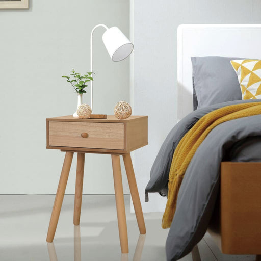 Bedside Tables 2 pcs Solid Pinewood 40x30x61 cm Brown.