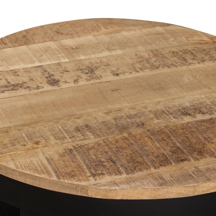 Side Table Solid Rough Mango Wood 60x40 cm.