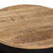 Side Table Solid Rough Mango Wood 60x40 cm.