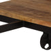 Desk with Folding Stool Solid Mango Wood 115x50x76 cm.