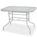 8 Piece Outdoor Dining Set Steel and Textilene Grey.