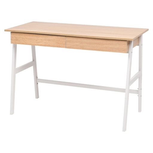 Writing Desk 110x55x75 cm Oak and White.