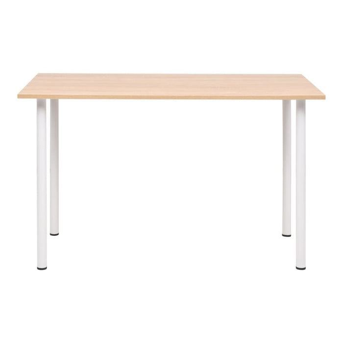 Dining Table 120x60x73 cm Oak and White.