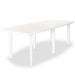 9 Piece Outdoor Dining Set Plastic White.