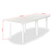 11 Piece Outdoor Dining Set Plastic White.