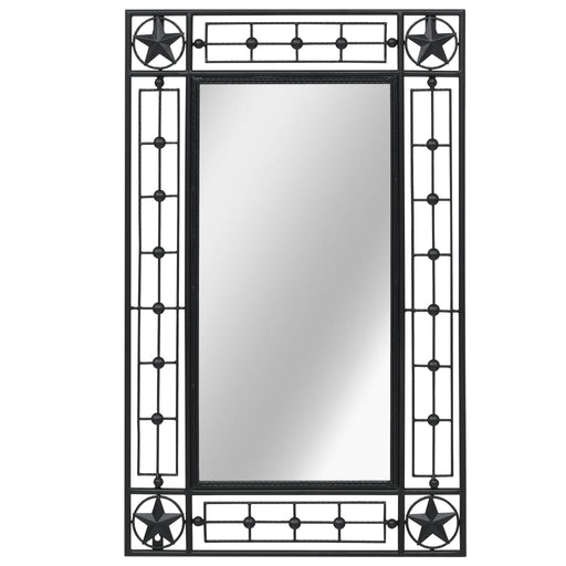 Wall Mirror Rectangular 50x80 cm Black.