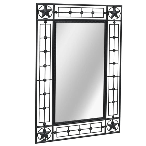 Wall Mirror Rectangular 50x80 cm Black.