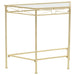 Side Table Vintage Style Metal 87x34x73 cm Gold.