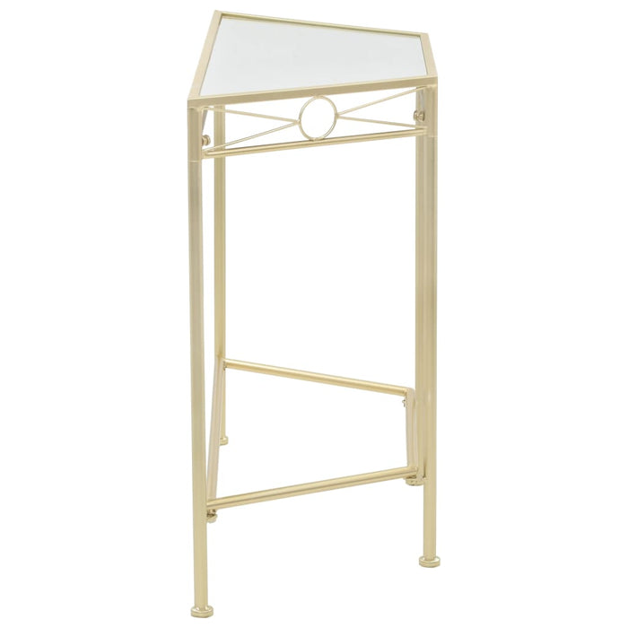 Side Table Vintage Style Metal 87x34x73 cm Gold.