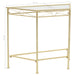 Side Table Vintage Style Metal 87x34x73 cm Gold.