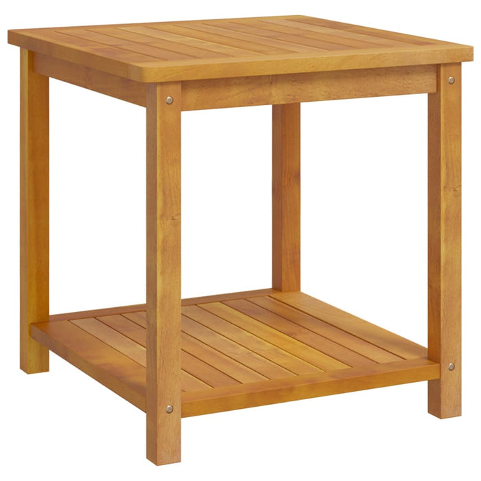 Side Table Solid Acacia Wood 45x45x45 cm.
