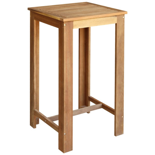 Bar Table Solid Acacia Wood 60x60x105 cm.