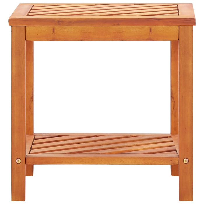 Side Table Solid Acacia Wood 45x33x45 cm.