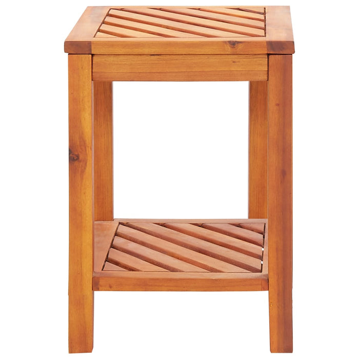 Side Table Solid Acacia Wood 45x33x45 cm.