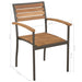 5 Piece Outdoor Dining Set Solid Acacia Wood and Steel.