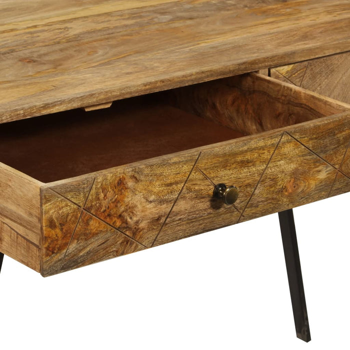 Writing Desk with Drawers Solid Mango Wood 110x50x76 cm.