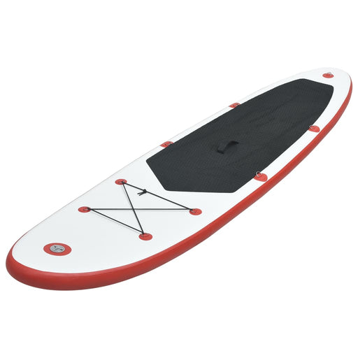 Inflatable Stand Up Paddleboard Set Red and White.