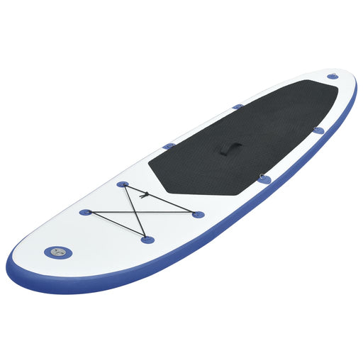 Inflatable Stand Up Paddleboard Set Blue and White.