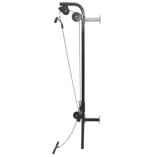 Wall-mounted Power Tower with Barbell and Dumbbell Set 60.5 kg.