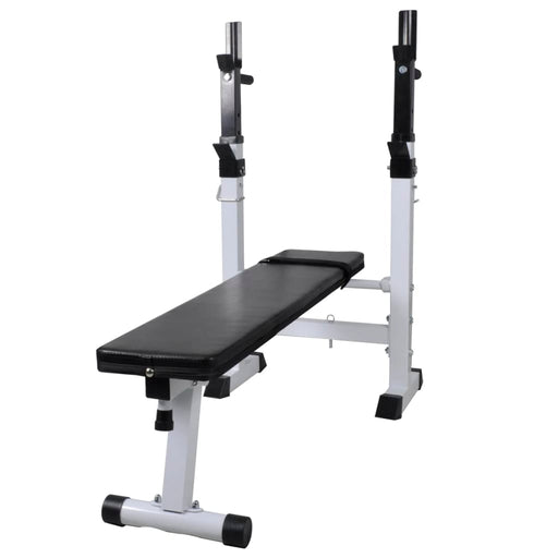 Workout Bench with Weight Rack, Barbell and Dumbbell Set 60.5kg.