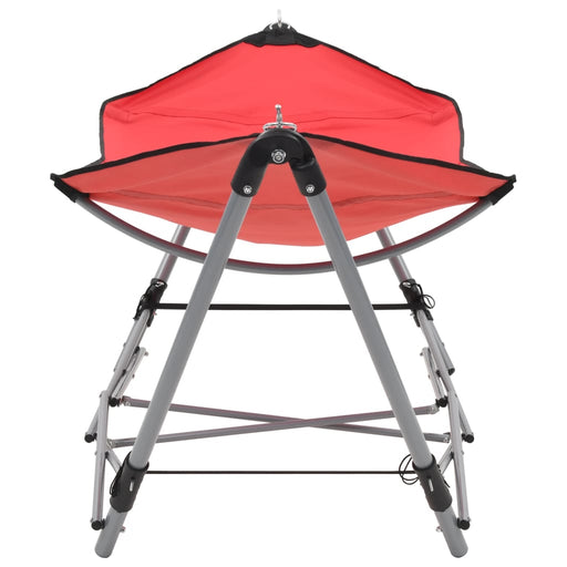 Hammock with Foldable Stand Red.