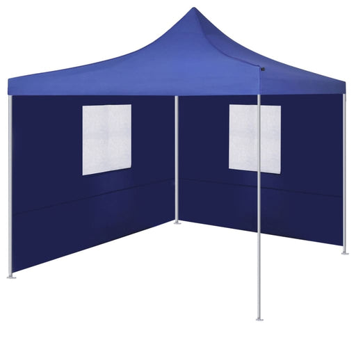 Foldable Tent with 2 Walls 3x3 m Blue.