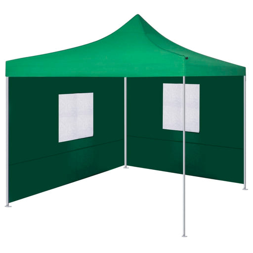 Foldable Tent with 2 Walls 3x3 m Green.