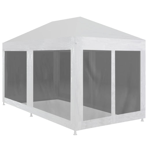 Party Tent with 6 Mesh Sidewalls 6x3 m.
