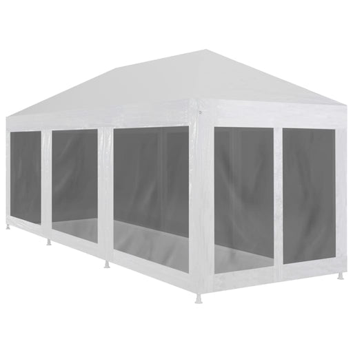 Party Tent with 8 Mesh Sidewalls 9x3 m.