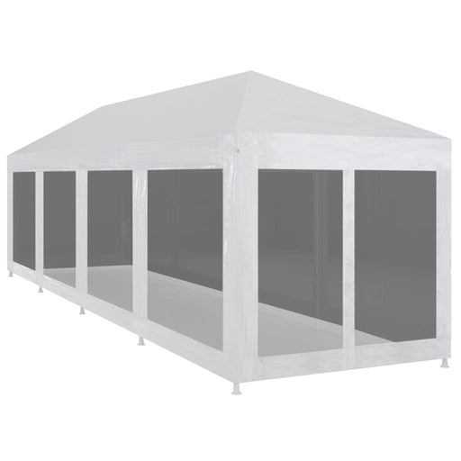 Party Tent with 10 Mesh Sidewalls 12x3 m.