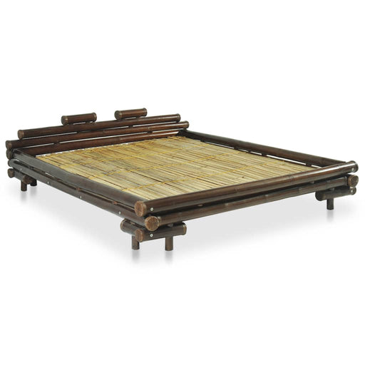 Bed Frame Dark Brown Bamboo 180x200 cm 6FT Super King.