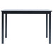 Dining Table Black 114x71x75 cm Solid Rubber Wood.