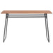 Dining Table Brown 120x60x73 cm Solid Plywood Steel.