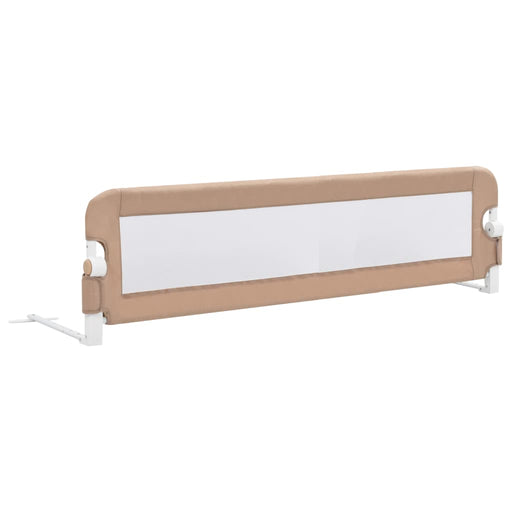 Toddler Safety Bed Rail Taupe 150x42 cm Polyester.