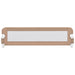Toddler Safety Bed Rail Taupe 150x42 cm Polyester.